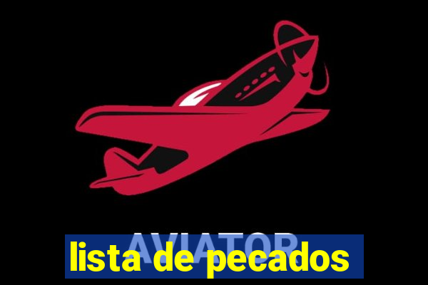lista de pecados